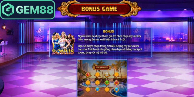 Biểu tượng bonus xuất hiện trên 3 bảng cuộn nhận quà lớn