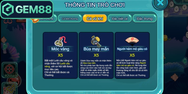 3 vũ khí đặc trưng khi chơi mèo bắt cá