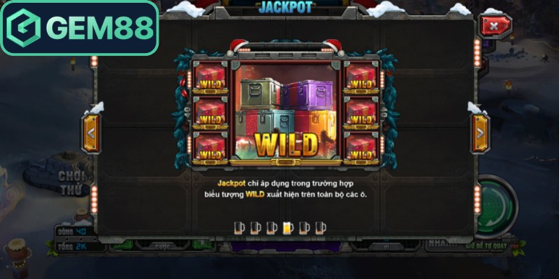 Mỹ Nữ Giáng Sinh Gem88 - Slot Giáng Sinh Thưởng Hấp Dẫn 2 Biểu tượng nổ hũ Wild mang lại thưởng lớn