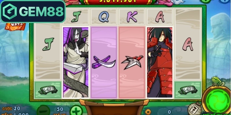 Naruto Gem88 Slot Nhẫn Giả Hấp Dẫn Săn Hũ Cực Đỉnh 1 Giới thiệu slots game Naruto Gem88